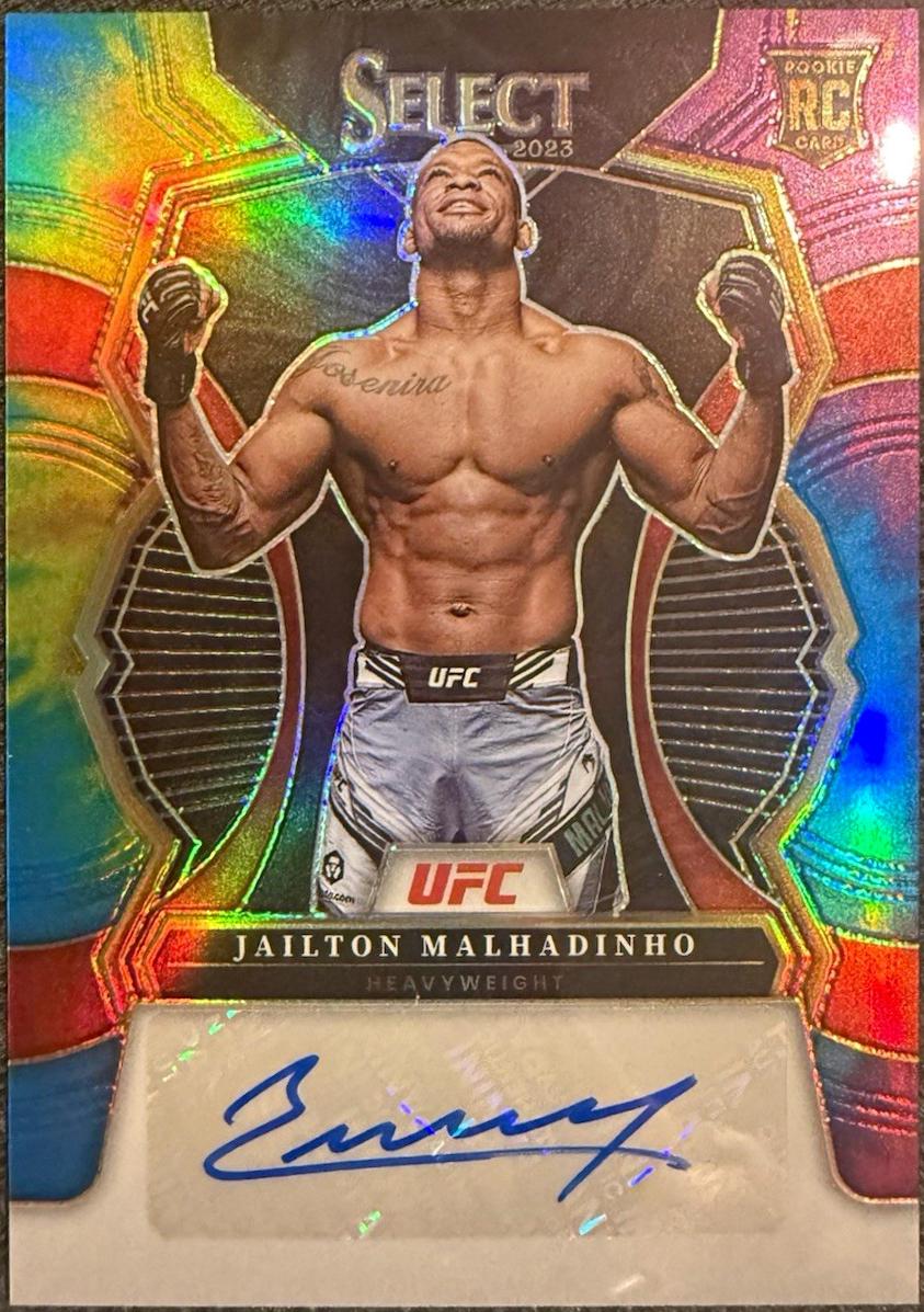 Jailton Almeida 2023 Panini Select UFC Rookie Signatures #9 Tie-Dye