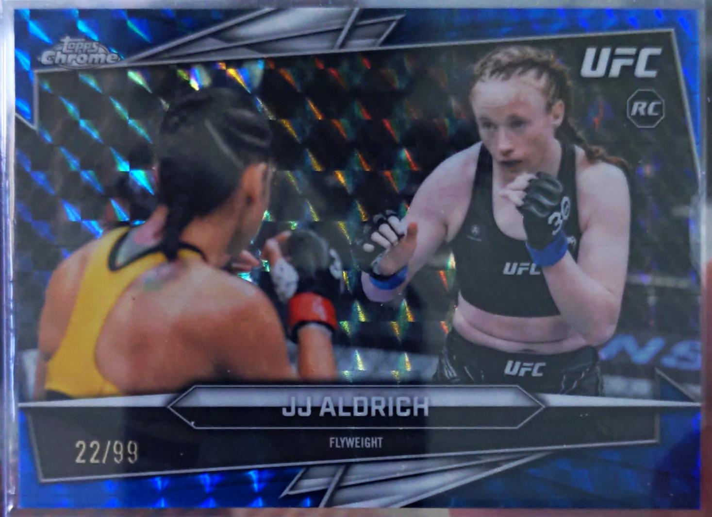 JJ Aldrich 2026 Topps Chrome UFC Base #29 Green Refractor