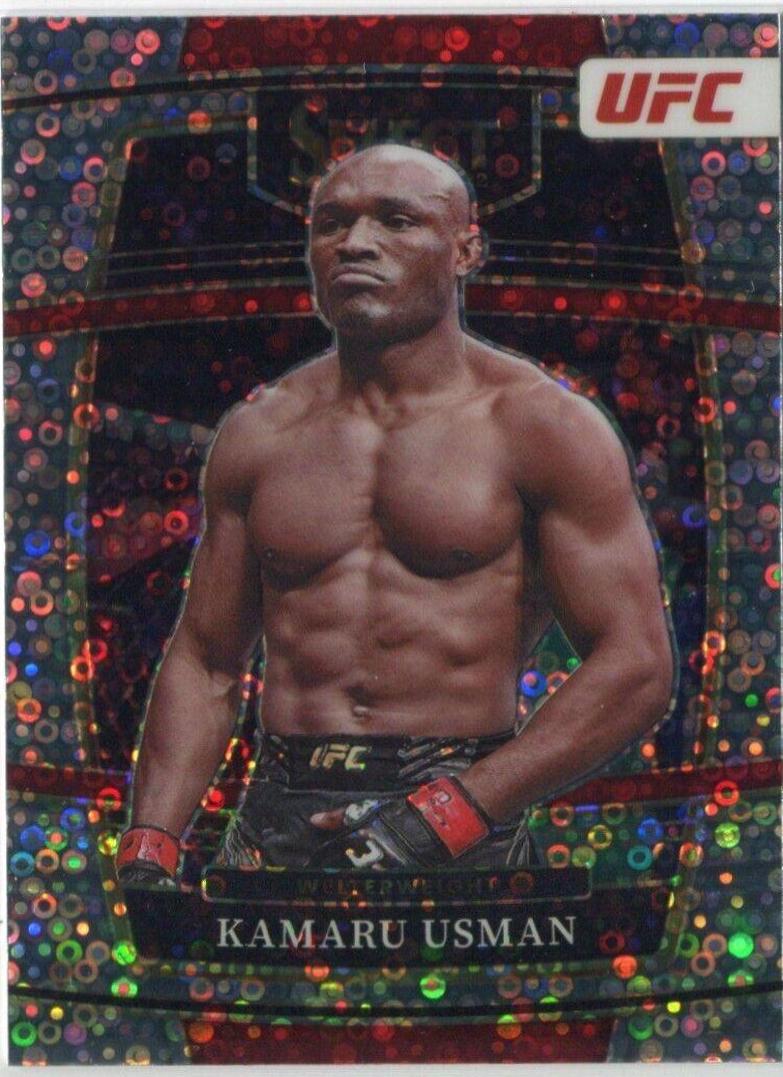 Kamaru Usman 2022 Panini Select UFC Concourse #5 Disco