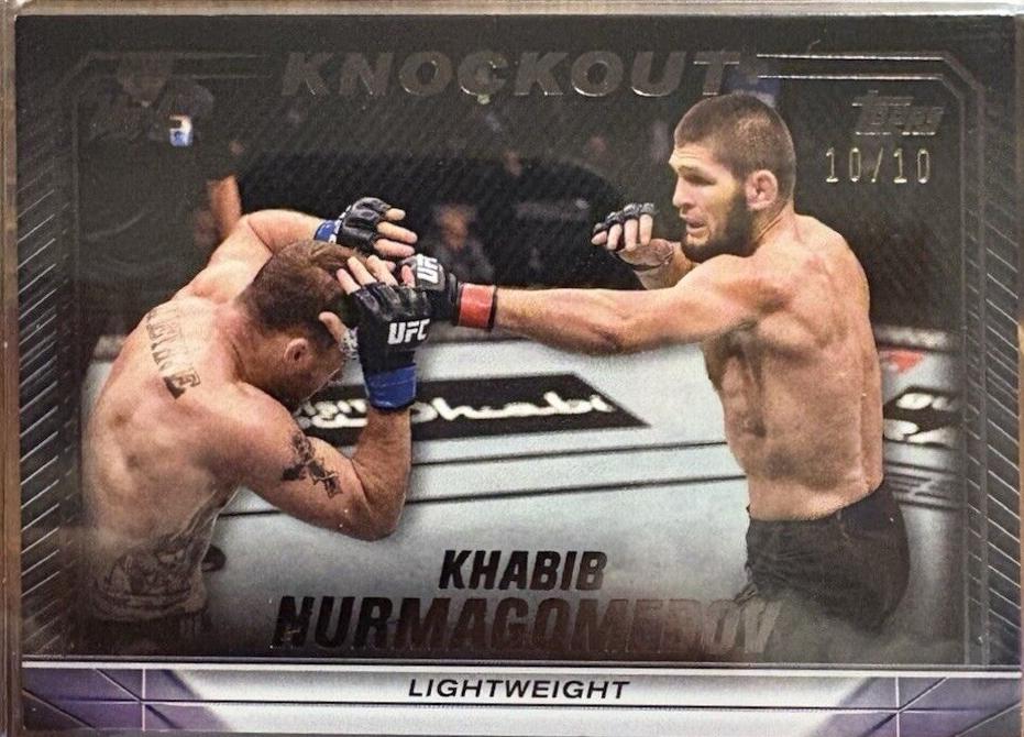 Khabib Nurmagomedov 2024 Topps Knockout UFC Base #97 Black