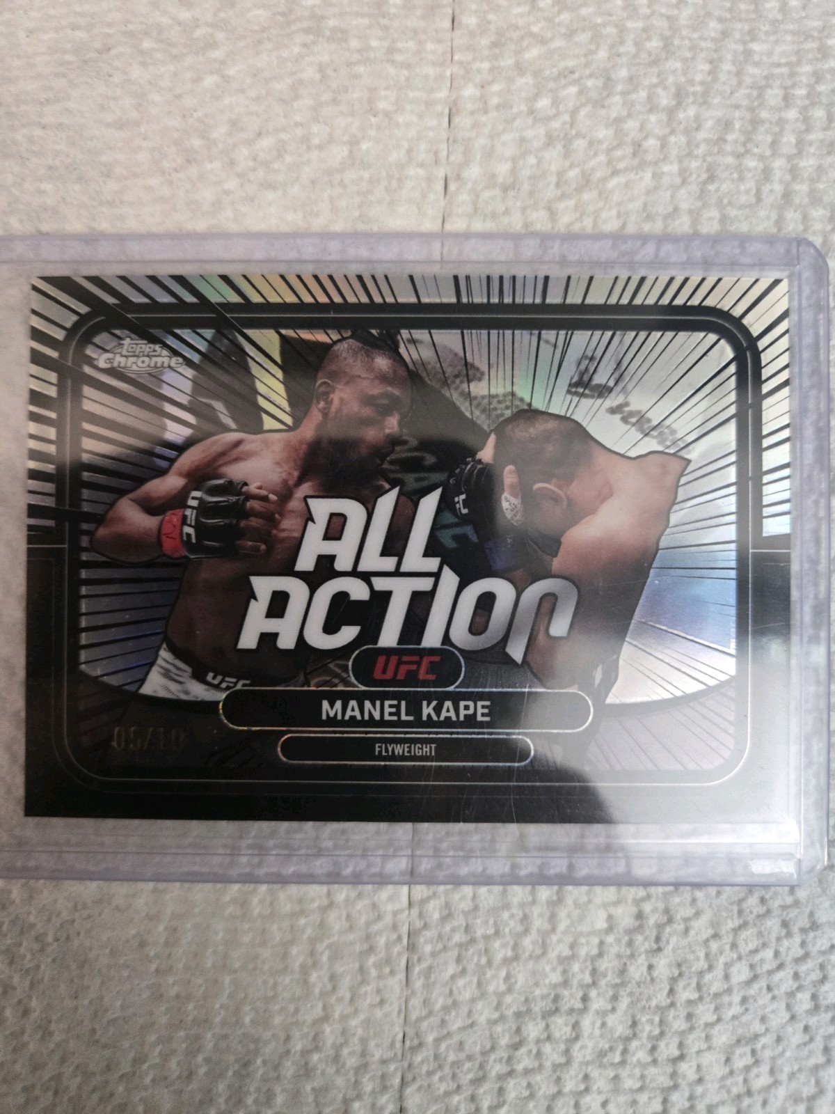 Manel Kape 2026 Topps Chrome UFC All-Action #AA-11 Black Refractor