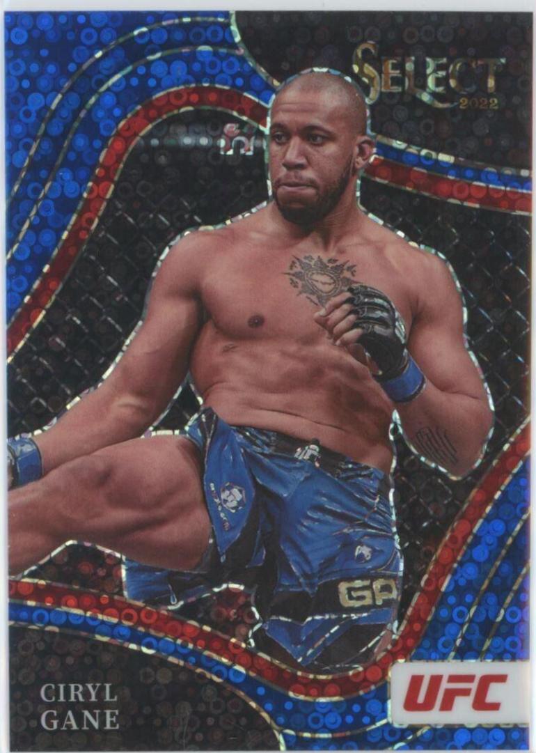Ciryl Gane 2022 Panini Select UFC Octagonside #231 Blue Disco