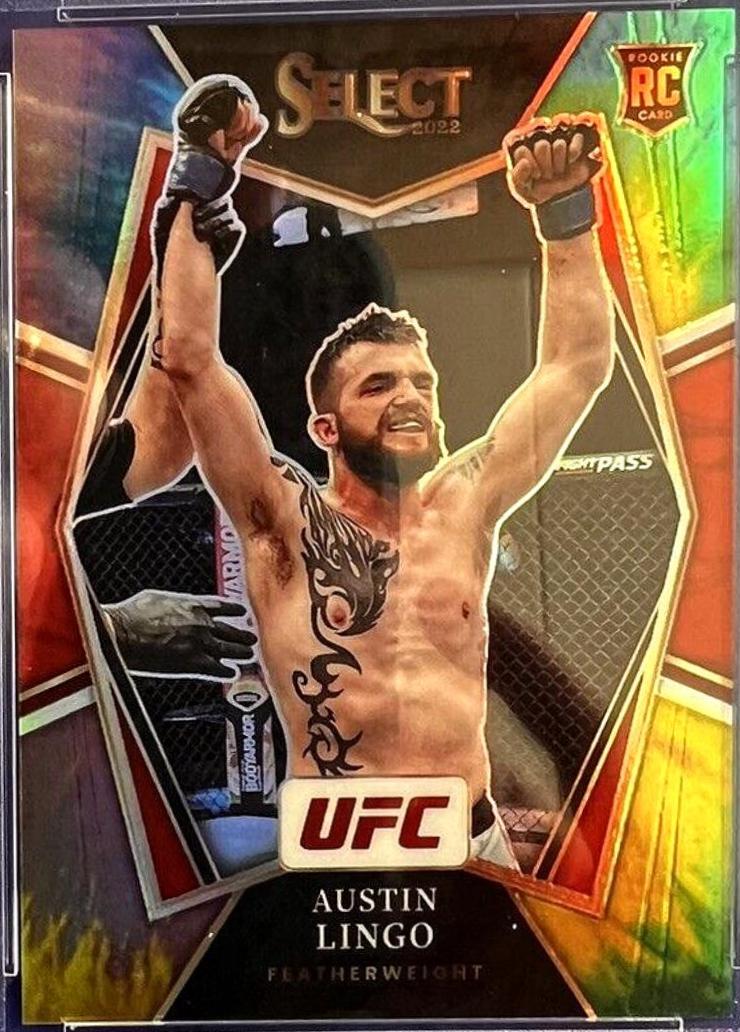 Austin Lingo 2022 Panini Select UFC Premier Level #197 Tie Dye