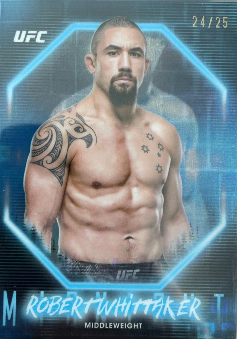 Robert Whittaker 2025 Topps Midnight UFC Base #69 Moonrise