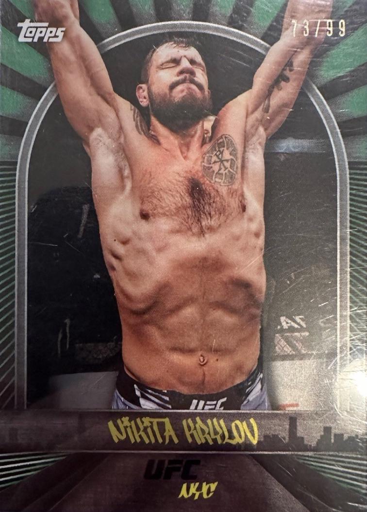 Nikita Krylov 2024 Topps UFC NYC Base #13 Green