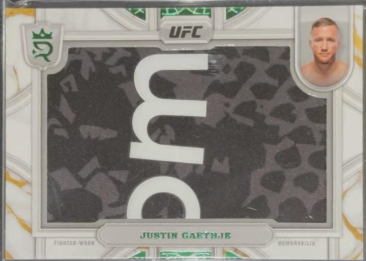 Justin Gaethje 2024 Topps Royalty UFC Relic Jewels #RCJ-11 Green