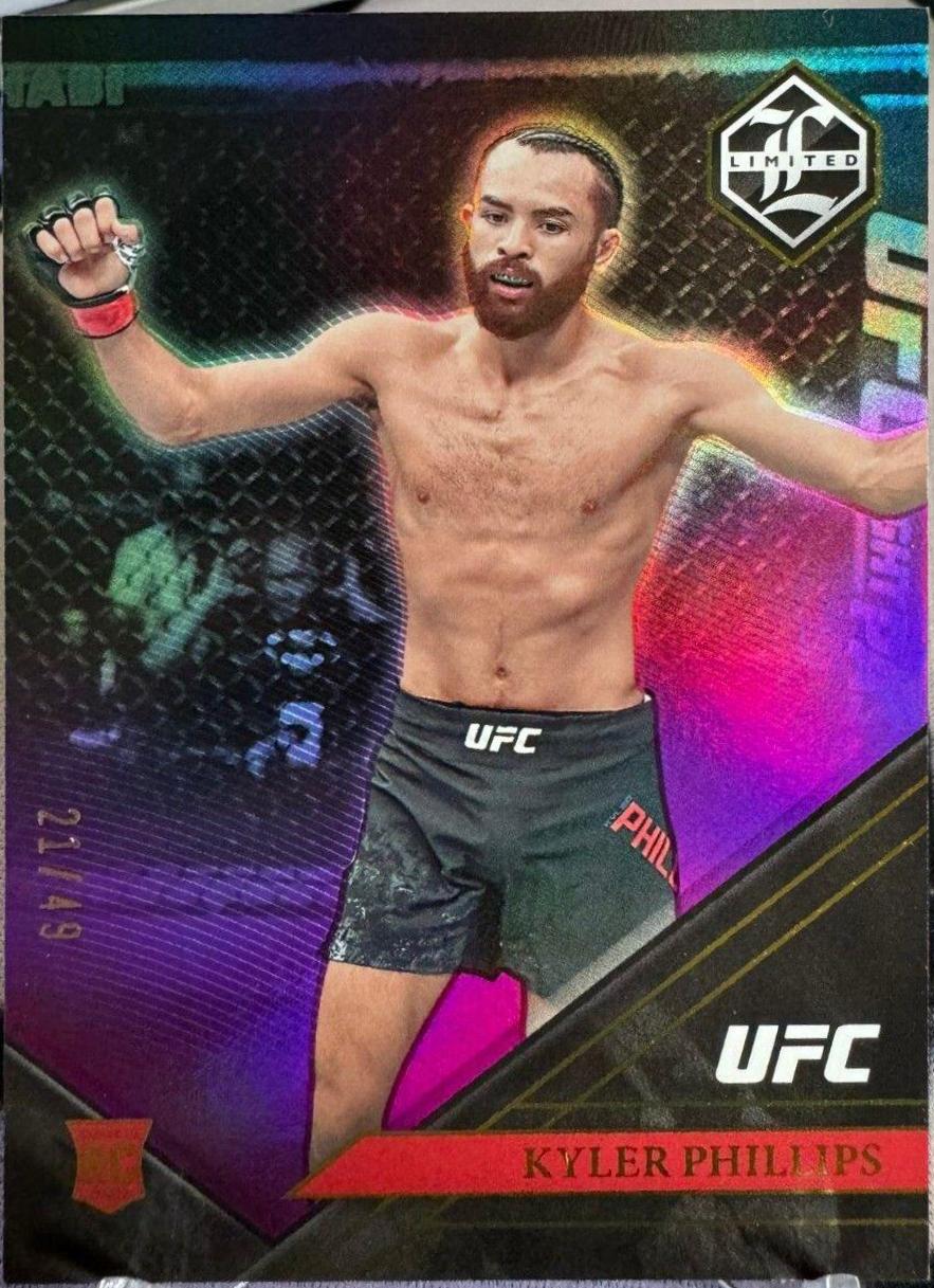 Kyler Phillips 2023 Panini Chronicles UFC Base Limited #217 Purple