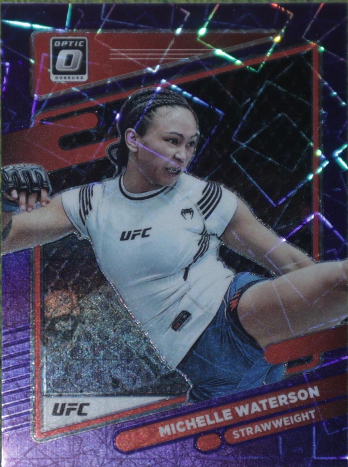 Michelle Waterson-Gomez 2022 Panini Donruss Optic UFC Base #89 Purple Velocity