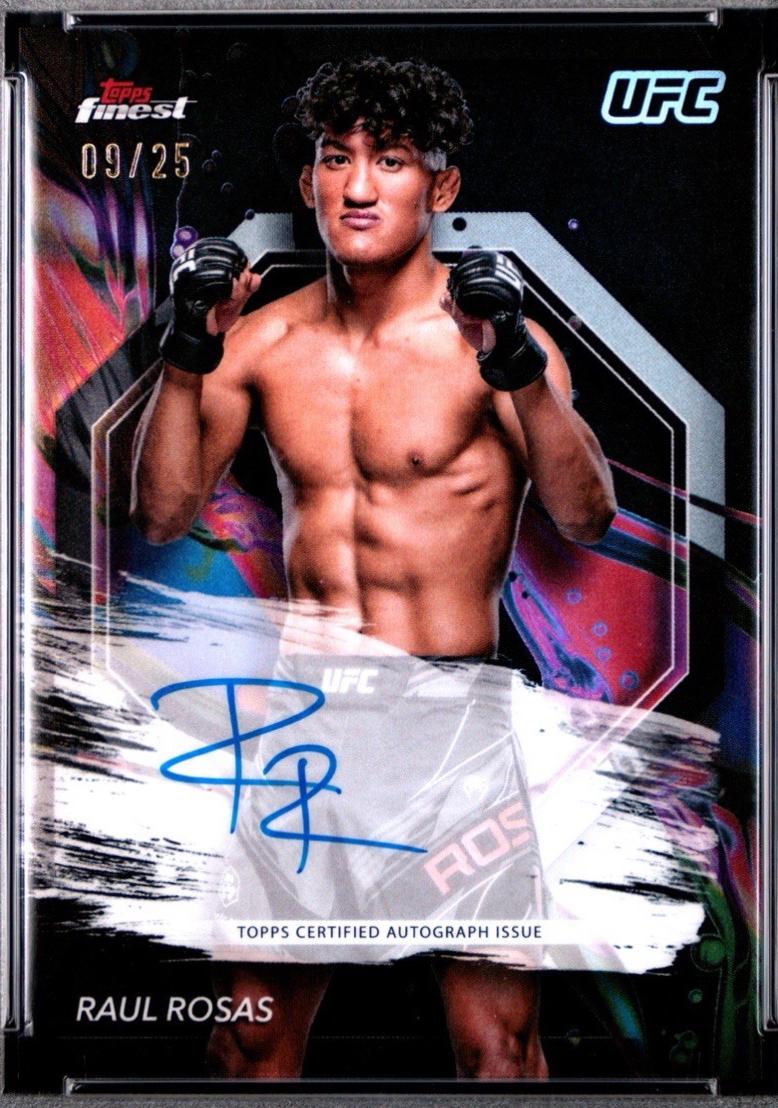 Raul Rosas 2024 Topps Finest UFC Finest Autographs #FA-RRS Black Refractor