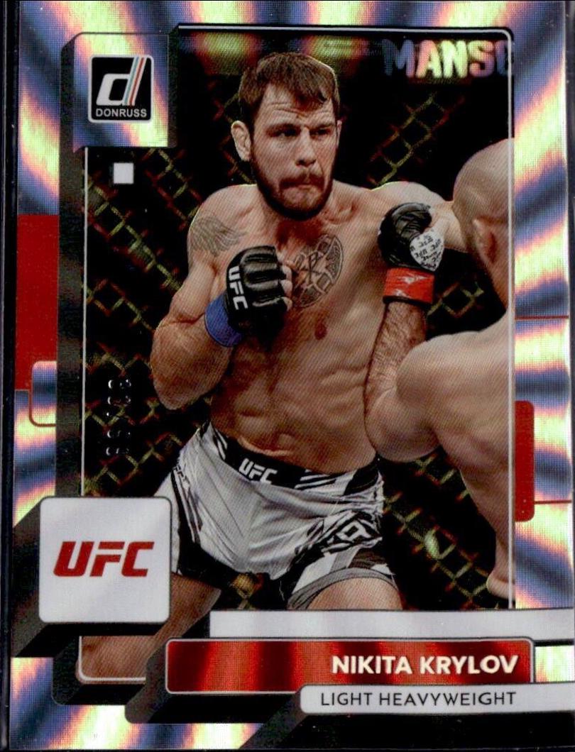 Nikita Krylov 2023 Panini Donruss UFC Base #47 Laser