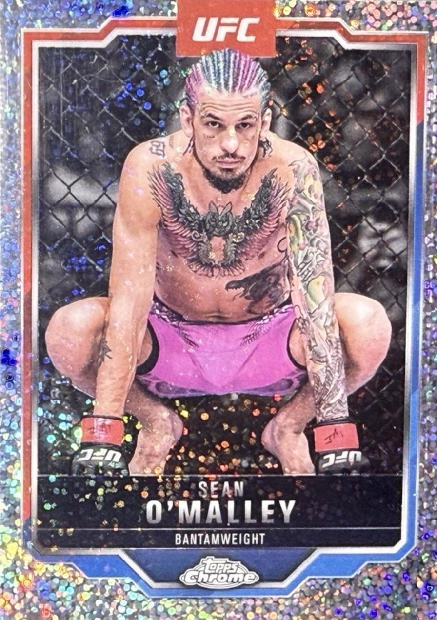 Sean O'Malley 2025 Topps Chrome UFC Base #1 Speckle Refractor