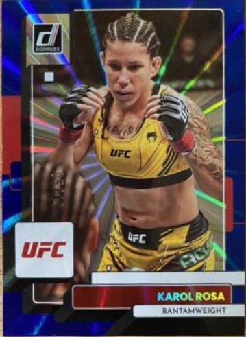 Karol Rosa 2023 Panini Donruss UFC Base #124 Blue Laser