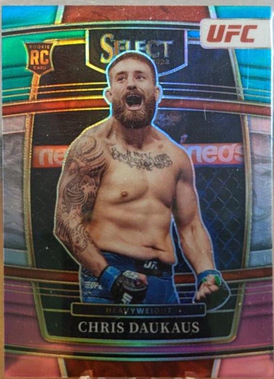 Chris Daukaus 2022 Panini Select UFC Premier Level #175 Teal and Pink