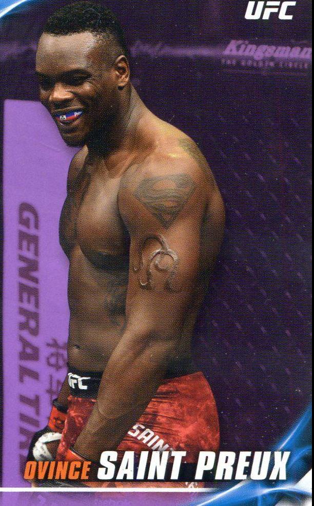 Ovince Saint Preux 2019 Topps UFC Knockout Base #62 Purple
