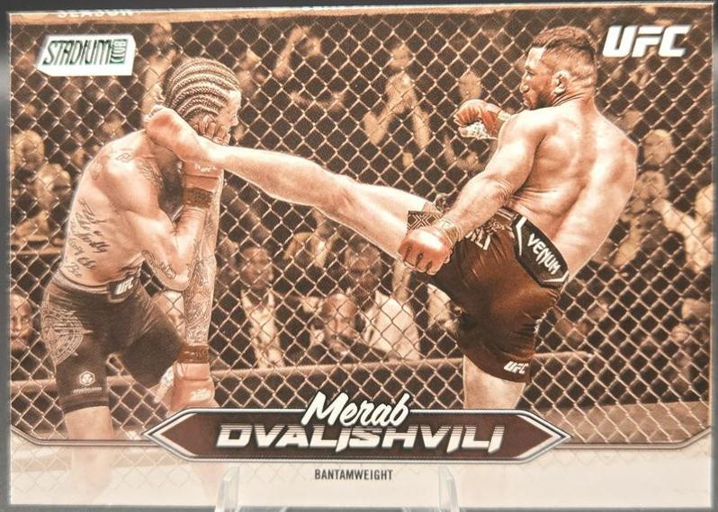 Merab Dvalishvili 2025 Topps Stadium Club UFC Base #145 Sepia