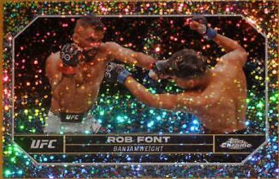 Rob Font 2024 Topps Chrome UFC Base #164 Speckle Refractor