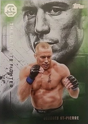 Georges St-Pierre 2025 Topps Knockout UFC The Ultimate Fighter #UF-18 Emerald