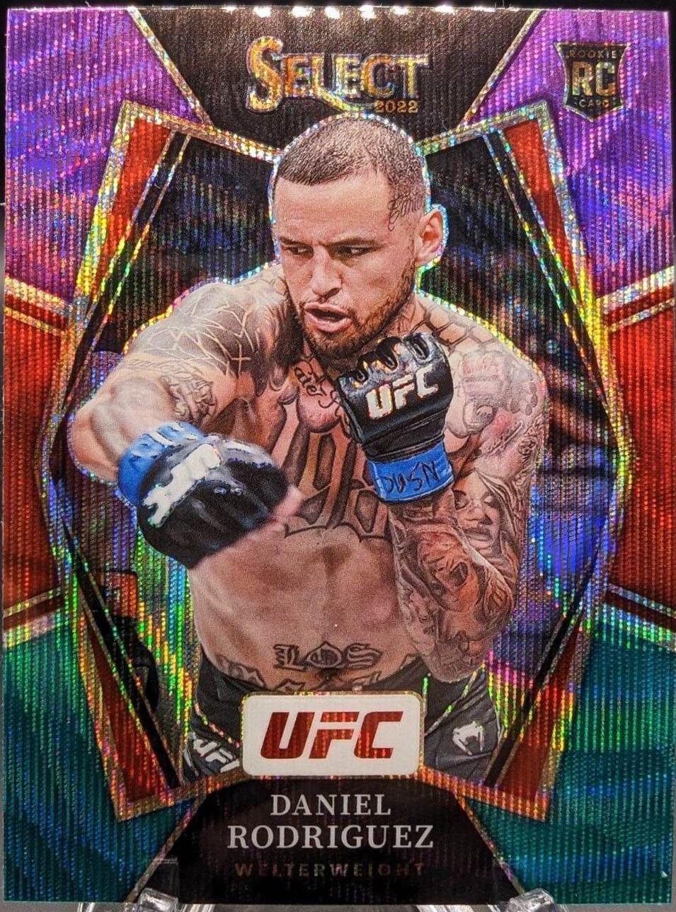Daniel Rodriguez 2022 Panini Select UFC Premier Level #127 Green and Purple