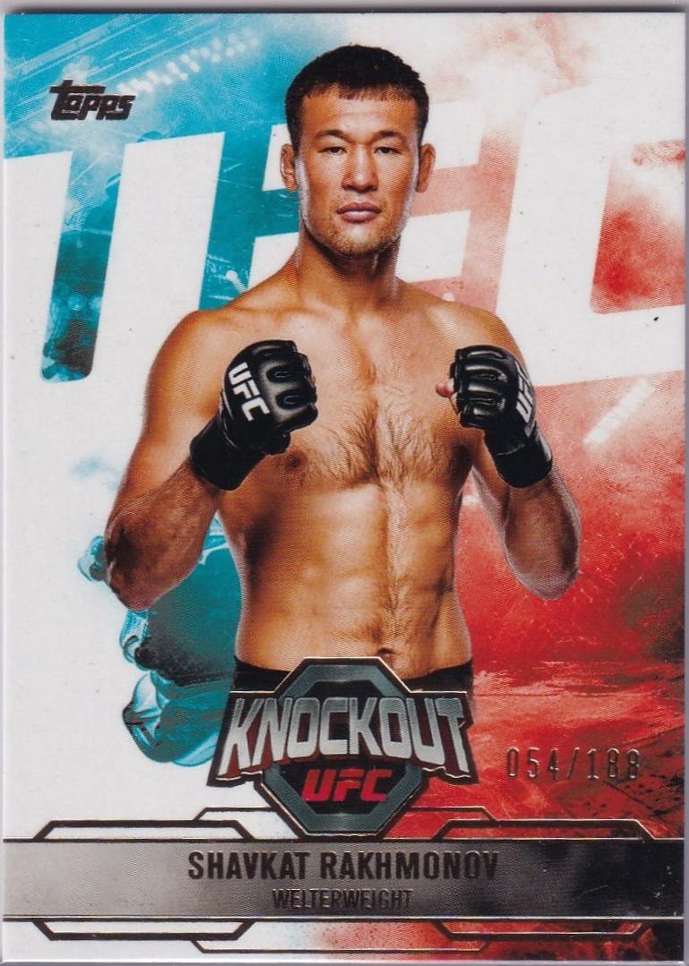 Shavkat Rakhmonov 2025 Topps Knockout UFC Base #45 Gold