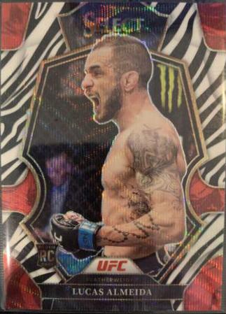 Lucas Almeida 2023 Panini Select UFC Premier Level #136 Zebra