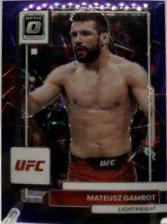 Mateusz Gamrot 2023 Panini Donruss Optic UFC Base #34 Purple Velocity