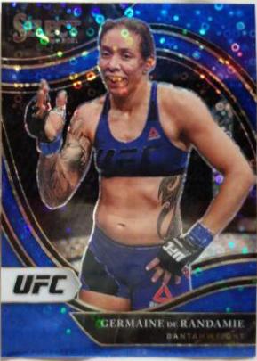 Germaine de Randamie 2021 Panini Select UFC Octagonside #263 Blue Disco
