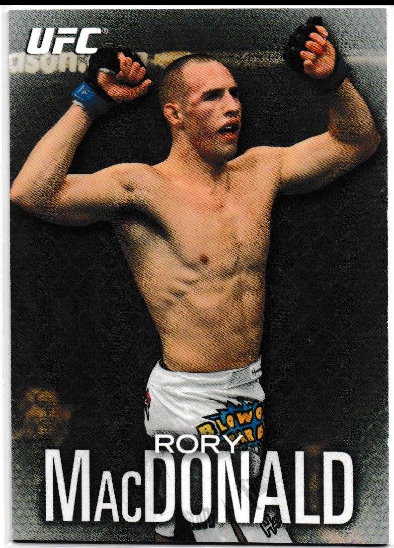 Rory MacDonald 2012 Topps UFC Knockout Base #39 Gold