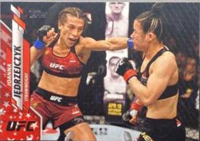 Joanna Jędrzejczyk 2020 Topps UFC Base #68 Independence Day