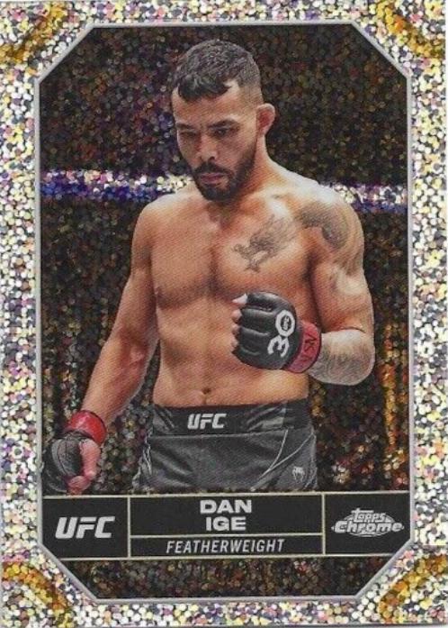 Dan Ige 2024 Topps Chrome UFC Base #55 Speckle Refractor