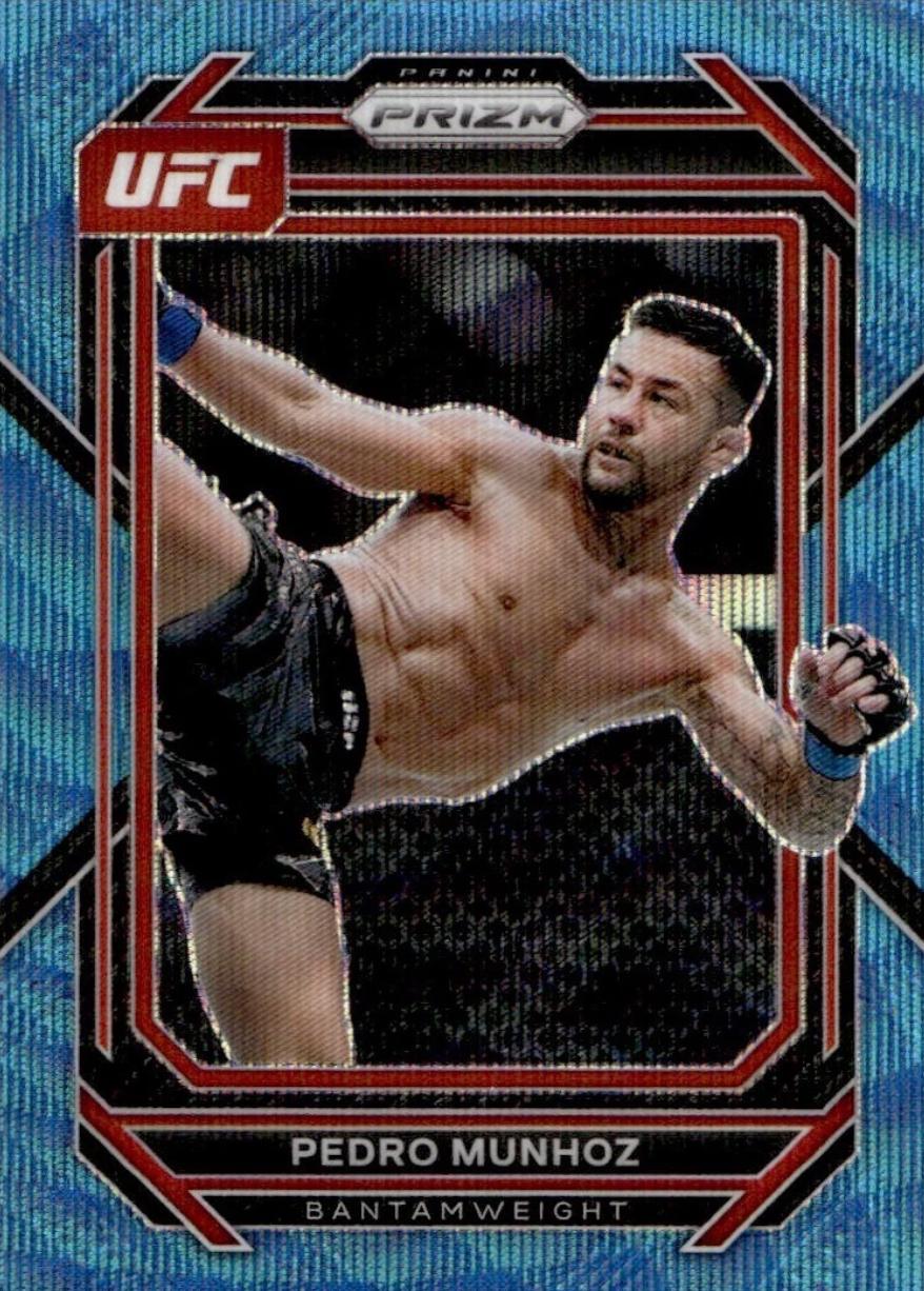 Pedro Munhoz 2023 Panini Prizm UFC Base #174 Blue Wave
