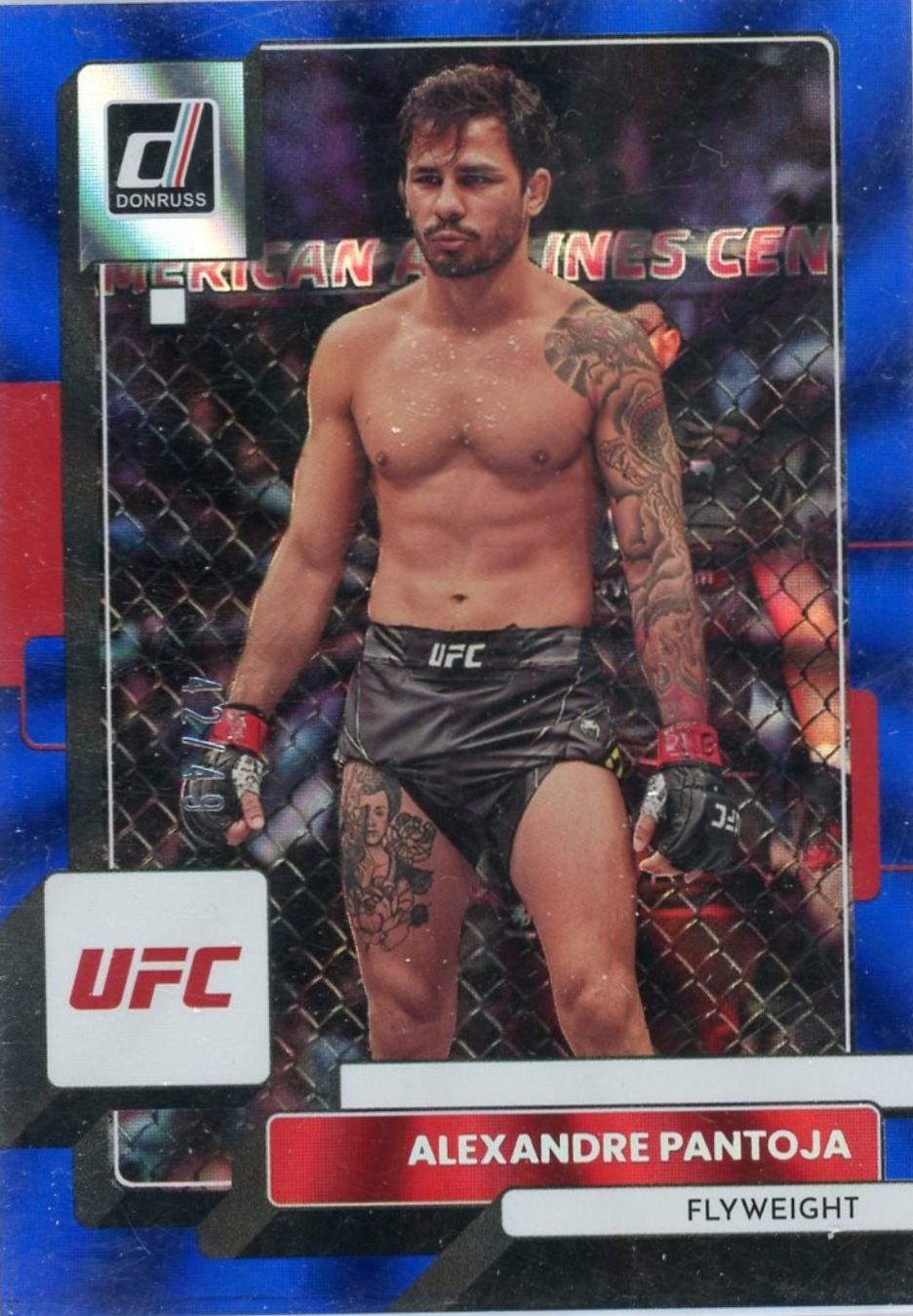 Alexandre Pantoja 2023 Panini Donruss UFC Base #106 Blue Laser