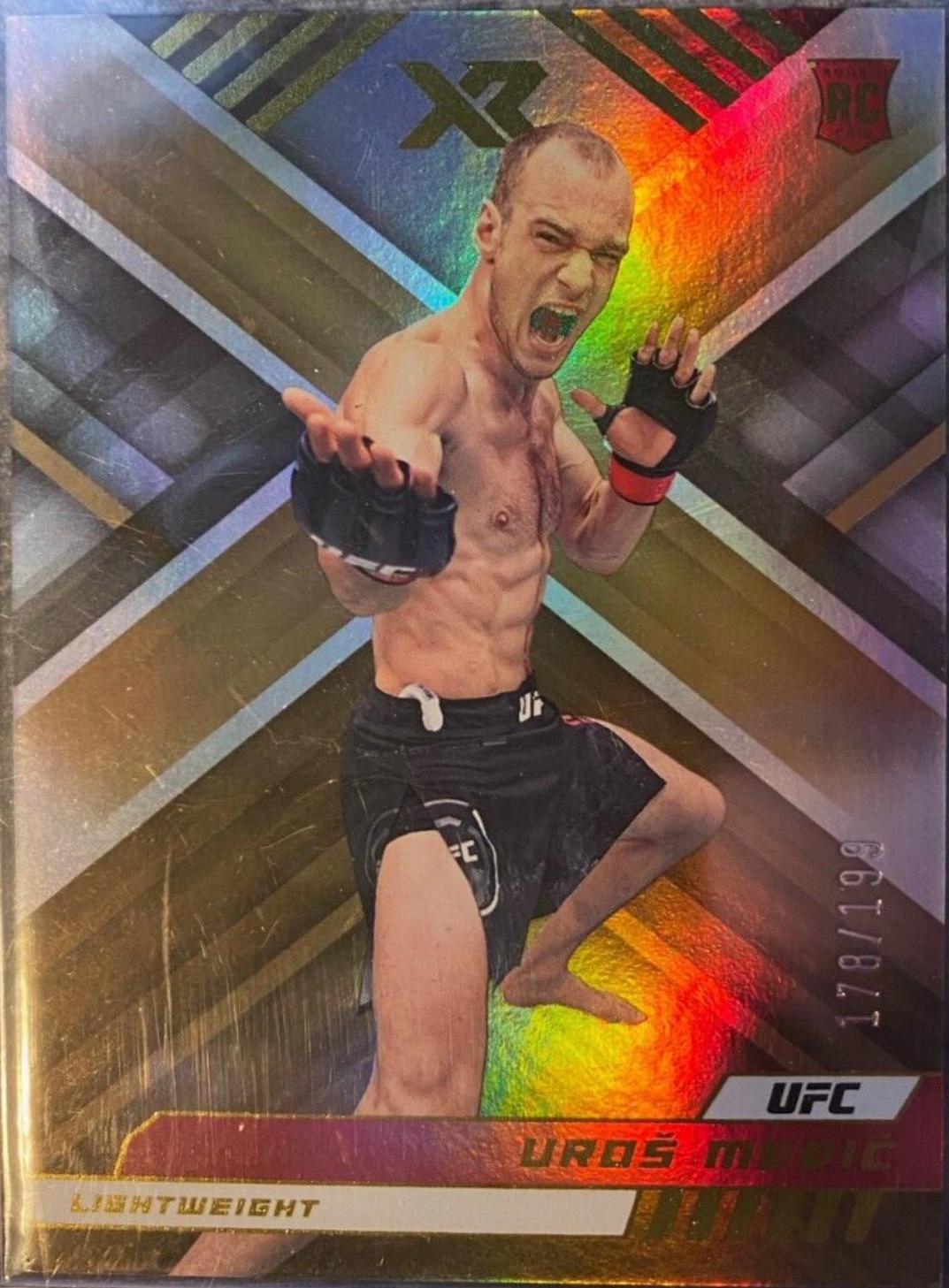 Uros Medic 2023 Panini Chronicles UFC Base XR #289 Gold