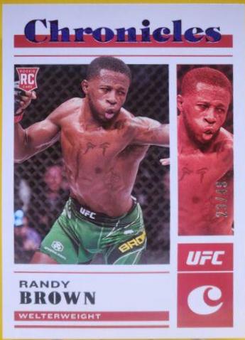 Randy Brown 2023 Panini Chronicles UFC Base Chronicles #74 Purple