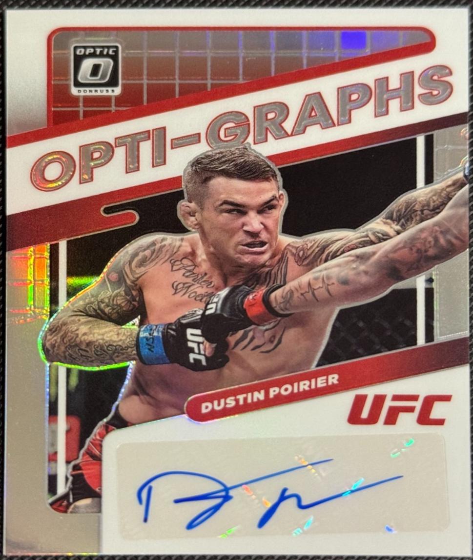 Dustin Poirier 2022 Panini Donruss Optic UFC Opti-Graphs #31 Holo
