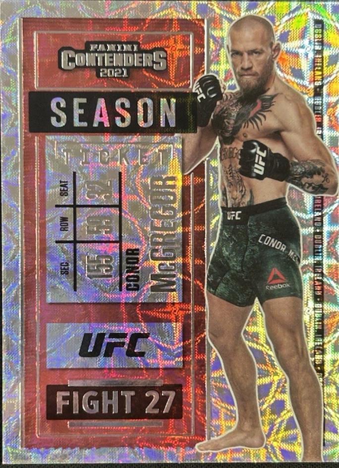 Conor McGregor 2021 Panini Chronicles UFC Base Contenders Season Ticket #1 Asia