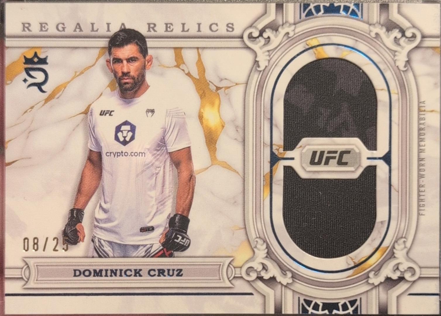 Dominick Cruz 2024 Topps Royalty UFC Regalia Relics #RAR-3 Blue