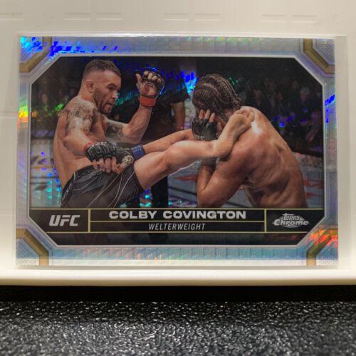 Colby Covington 2024 Topps Chrome UFC Base #48 Refractor