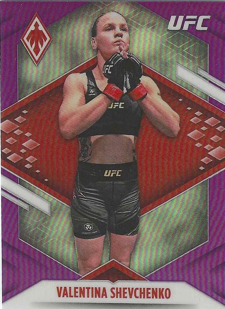 Valentina Shevchenko 2022 Panini Chronicles UFC Base Phoenix #324 Purple