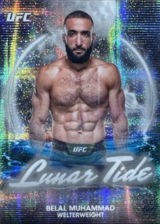 Belal Muhammad 2025 Topps Midnight UFC Lunar Tide #LT-14 Midnight