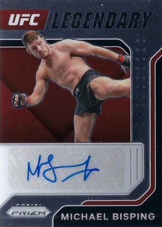 Michael Bisping 2022 Panini Prizm UFC Legendary Signatures #15 Black
