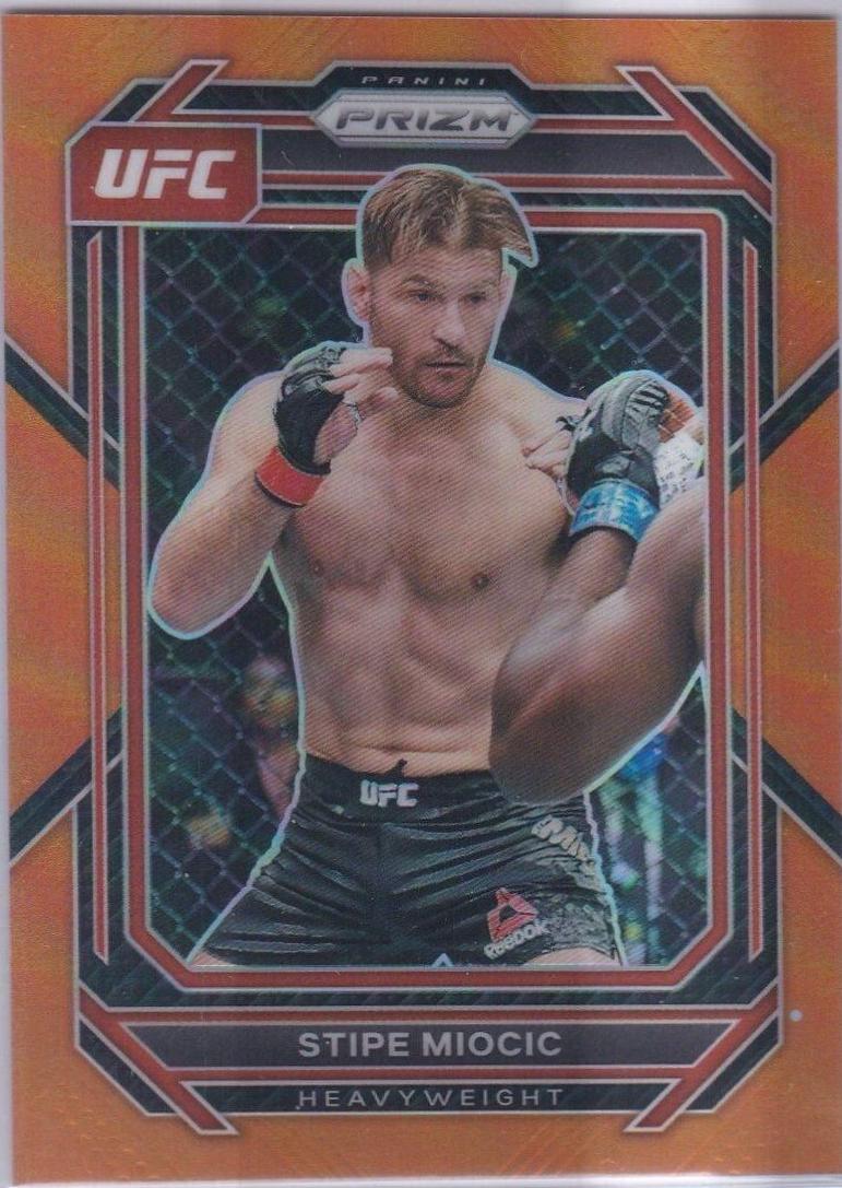 Stipe Miocic 2023 Panini Prizm UFC Base #196 Orange