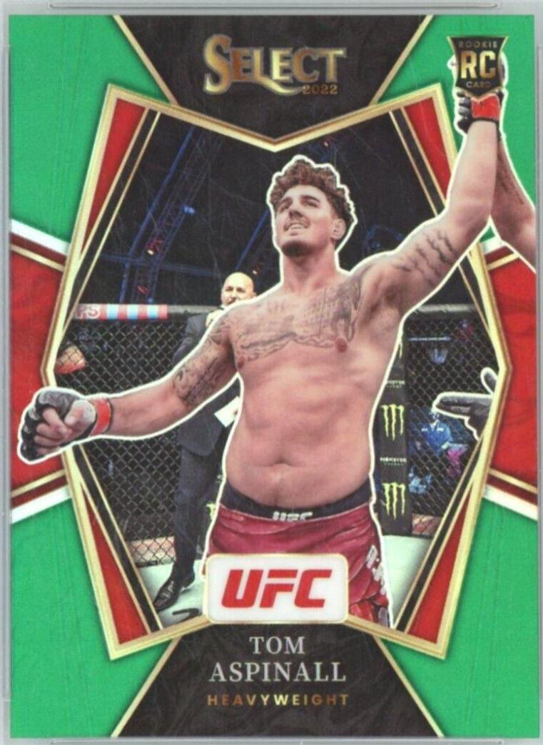 Tom Aspinall 2022 Panini Select UFC Premier Level #185 Green