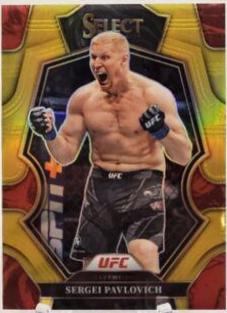 Sergei Pavlovich 2023 Panini Select UFC Premier Level #121 Gold