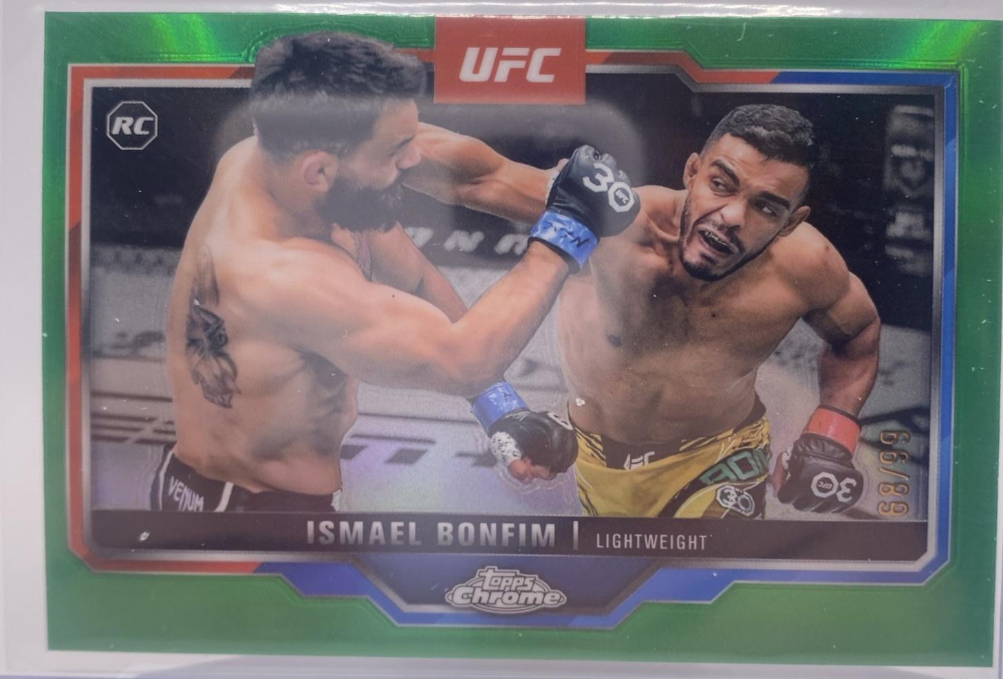 Ismael Bonfim 2025 Topps Chrome UFC Base #13 Green Refractor