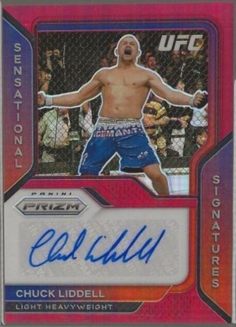 Chuck Liddell 2021 Panini Prizm UFC Sensational Signatures #15 Red