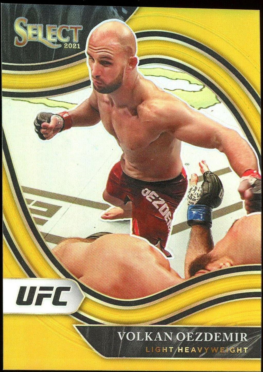 Volkan Oezdemir 2021 Panini Select UFC Octagonside #211 Gold