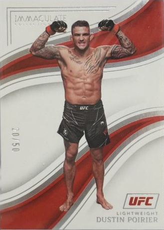 Dustin Poirier 2023 Panini Immaculate Collection UFC Base #97 Purple