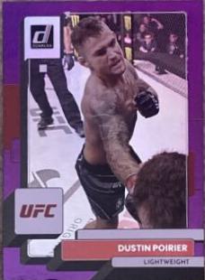 Dustin Poirier 2023 Panini Donruss UFC Base #170 Purple Flood