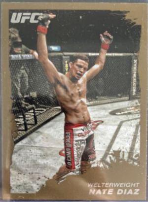 Nate Diaz 2011 Topps UFC Moment of Truth Base #125 Gold