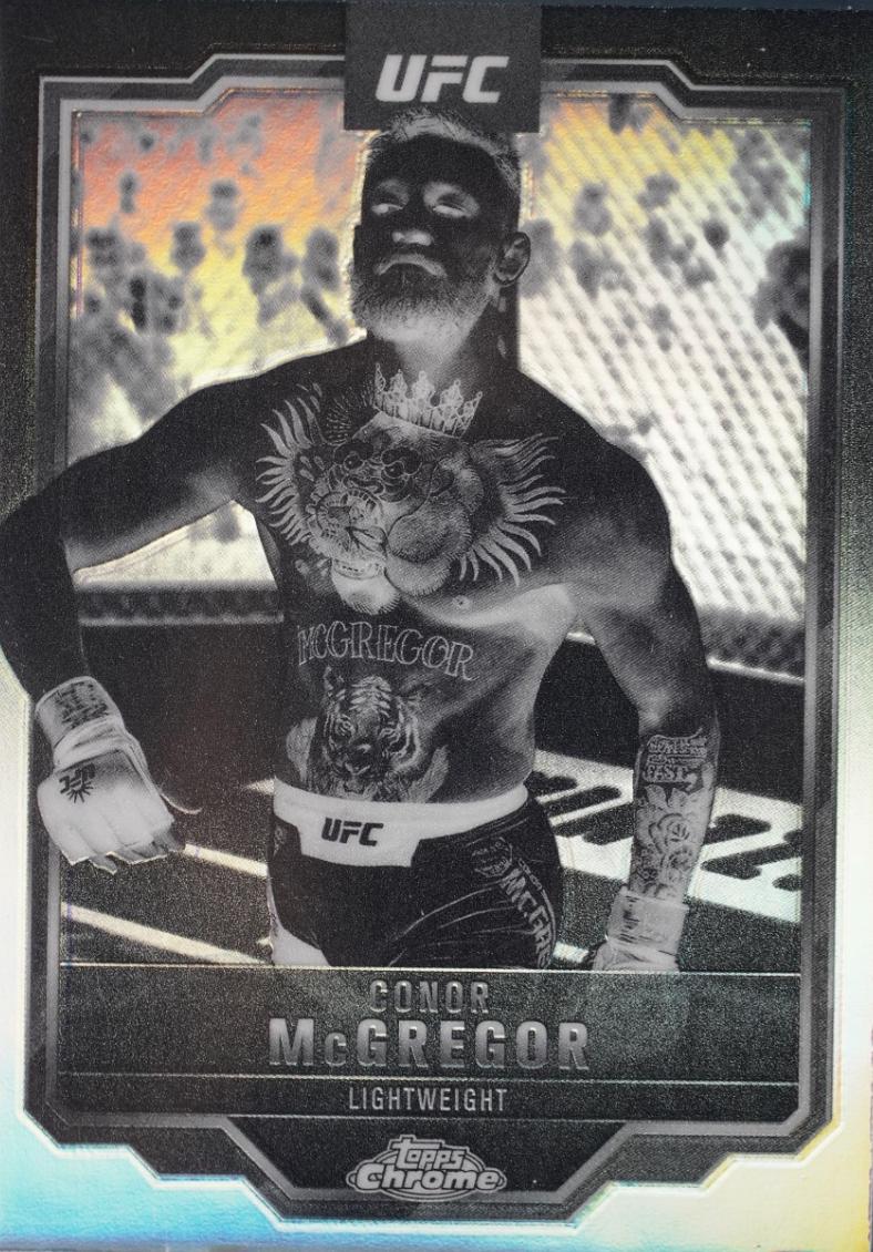 Conor McGregor 2025 Topps Chrome UFC Base #101 Negative Refractor